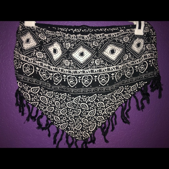 Black bandana crop top - Picture 3 of 3